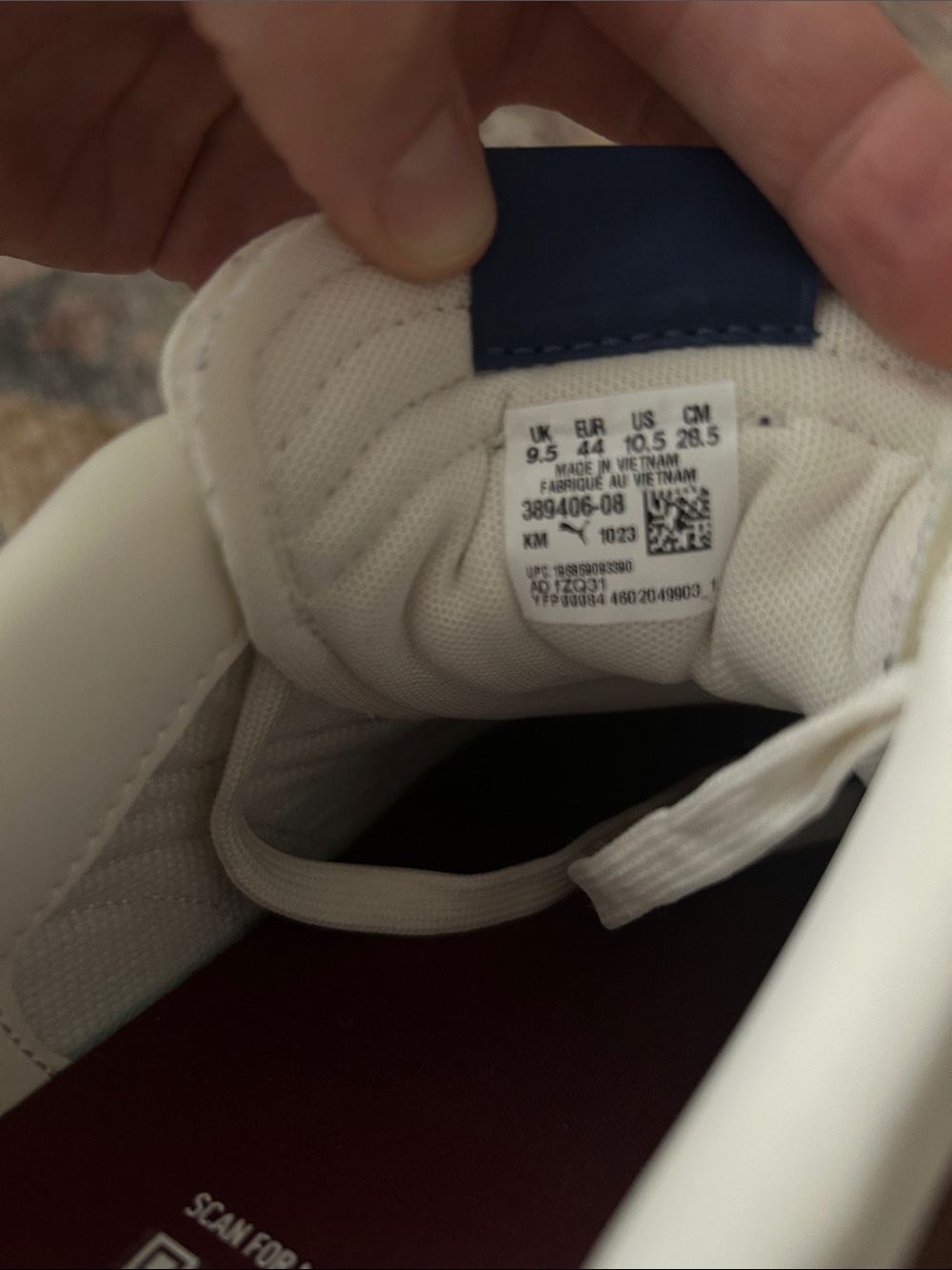 NWOT Puma Men’s White Leather Sneakers - Picture 4 of 5